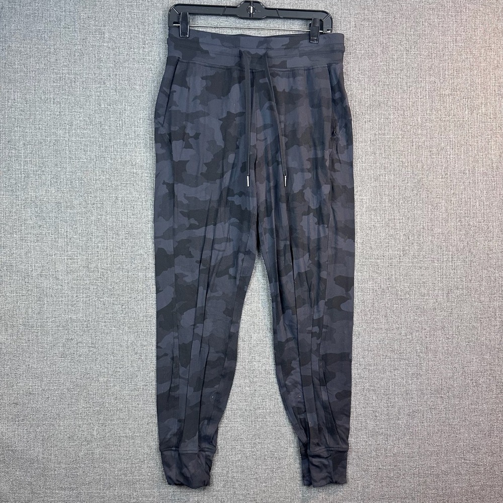 Lululemon Align Camo Jogger Pants Women's Size 8‎ Black Gray Athleisure